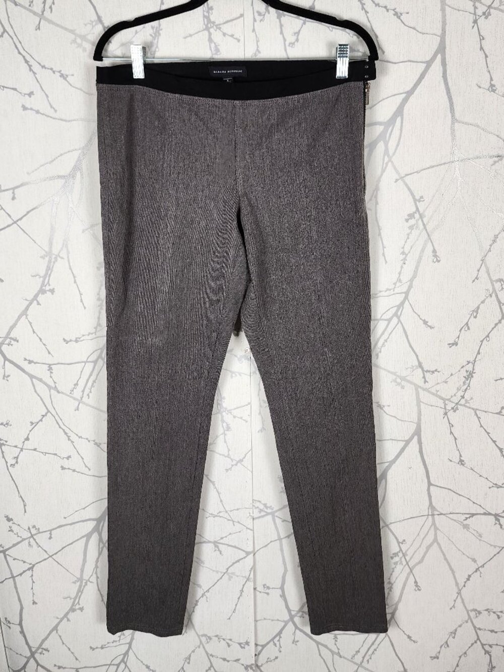 Banana Republic Stretch Knit High Rise Contrast Waist Skinny Pants
